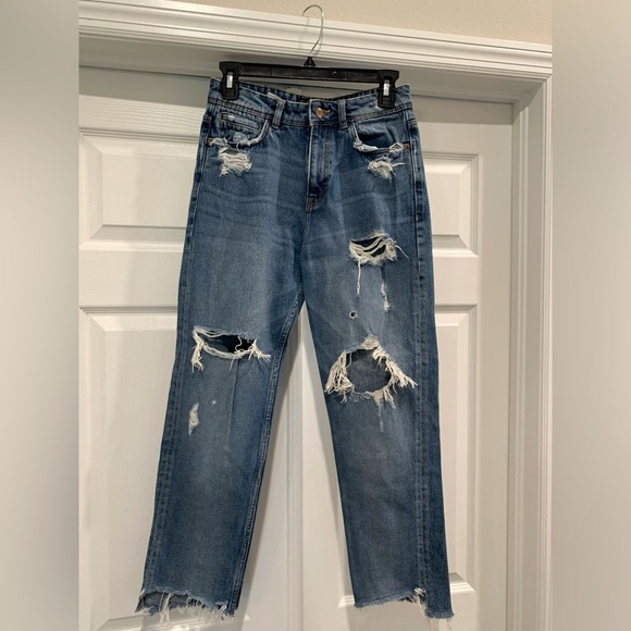 Zara Denim - Zara Distressed Denim Jeans